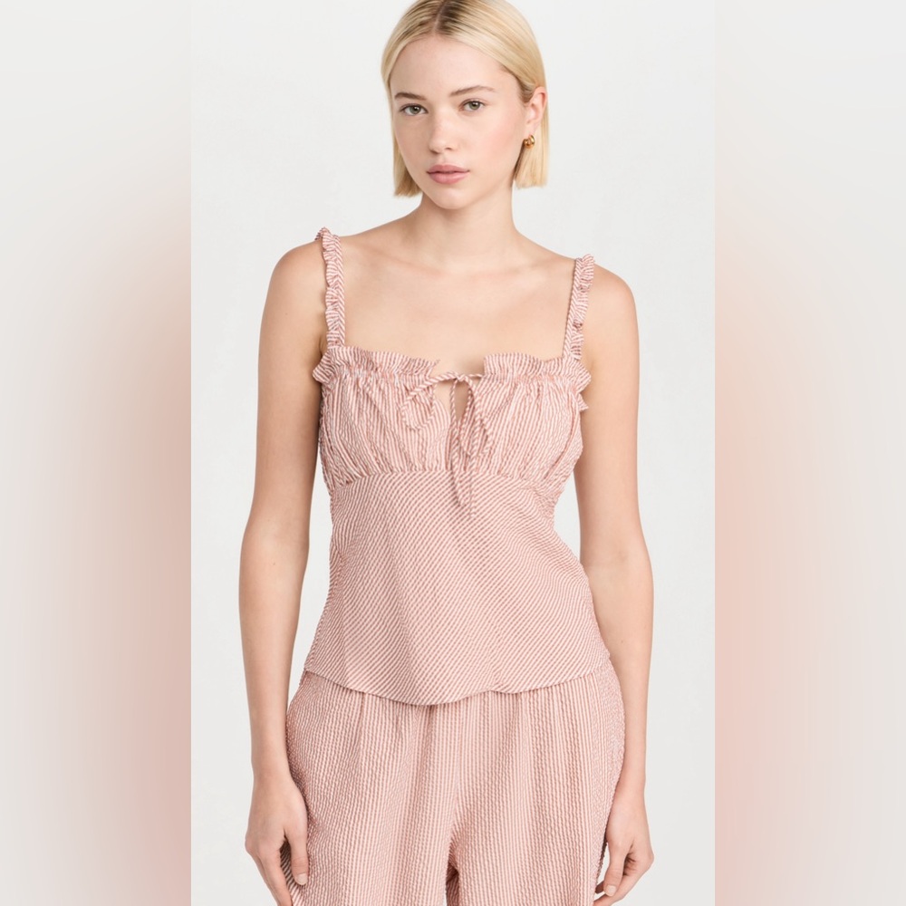 Wayf Ruched Cami Top - Picture 4 of 11